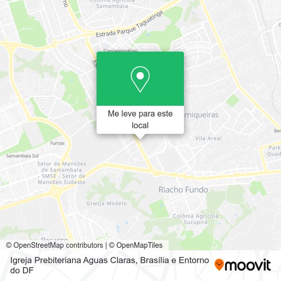 Igreja Prebiteriana Aguas Claras mapa
