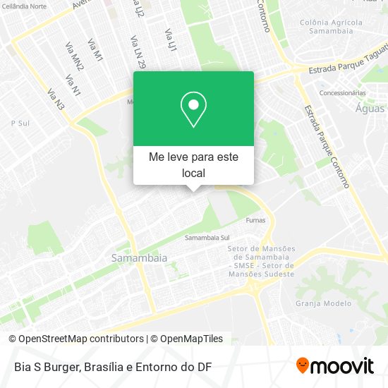 Bia S Burger mapa