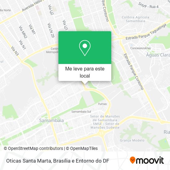 Oticas Santa Marta mapa