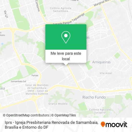 Iprs - Igreja Presbiteriana Renovada de Samambaia mapa