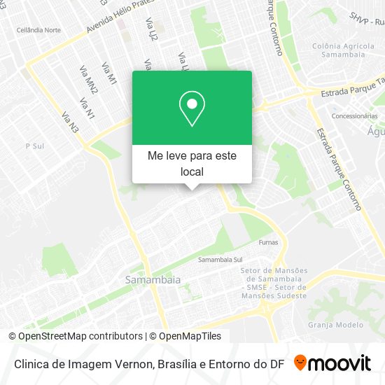 Clinica de Imagem Vernon mapa