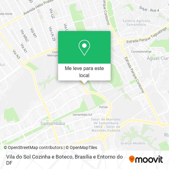 Vila do Sol Cozinha e Boteco mapa