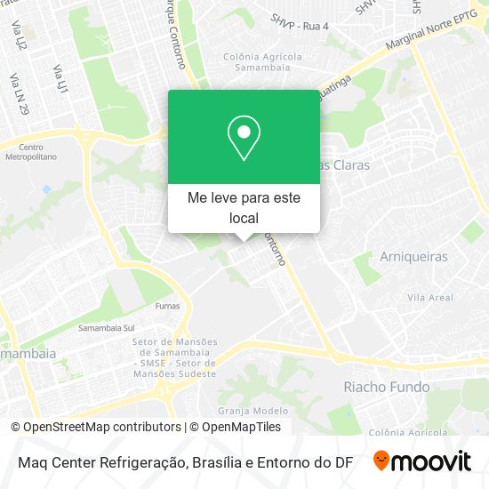 Maq Center Refrigeração mapa