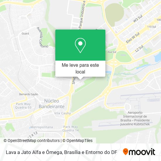 Lava a Jato Alfa e Ômega mapa