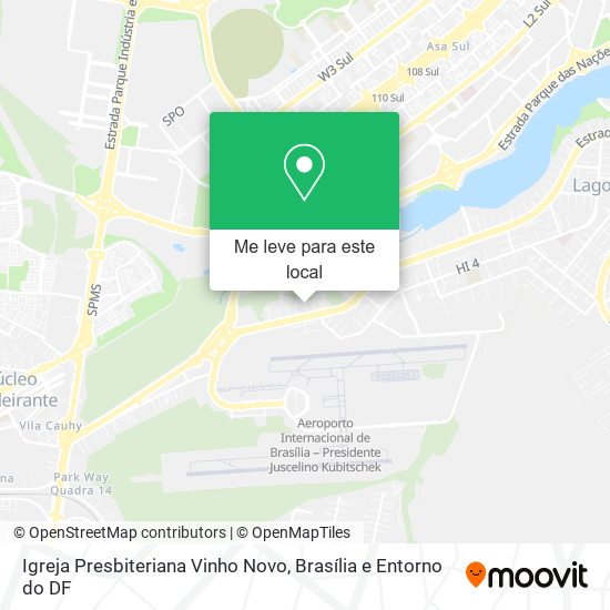 Igreja Presbiteriana Vinho Novo mapa