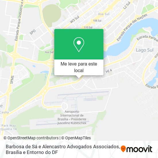 Barbosa de Sá e Alencastro Advogados Associados mapa