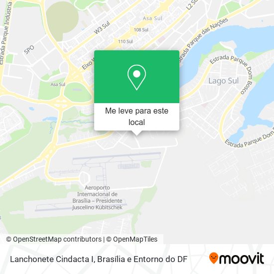 Lanchonete Cindacta I mapa