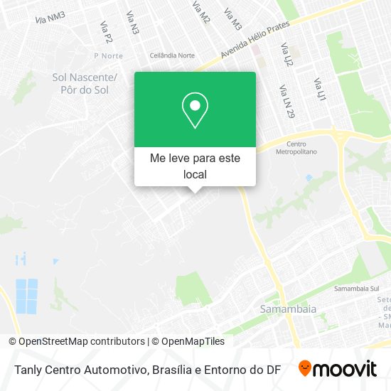 Tanly Centro Automotivo mapa