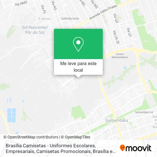 Brasília Camisetas - Uniformes Escolares, Empresariais, Camisetas Promocionais mapa