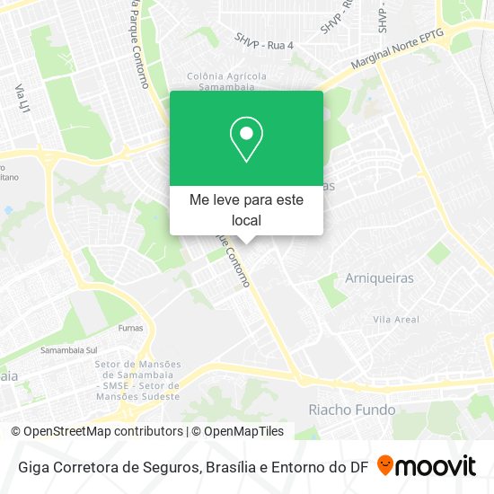 Giga Corretora de Seguros mapa
