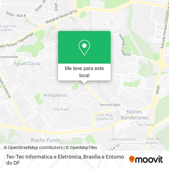 Tec-Tec Informática e Eletrônica mapa