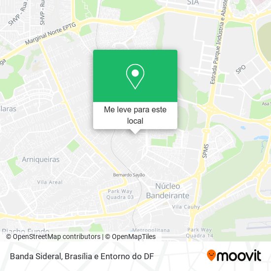 Banda Sideral mapa