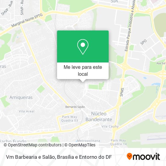 Vm Barbearia e Salão mapa