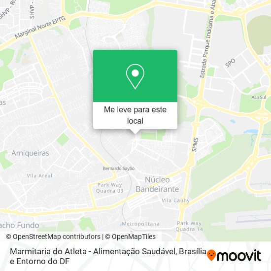 Marmitaria do Atleta - Alimentação Saudável mapa