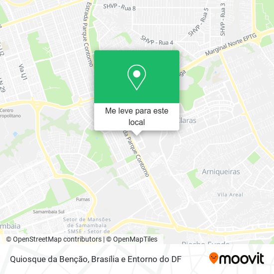 Quiosque da Benção mapa