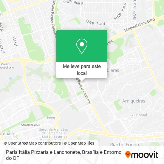 Parla Itália Pizzaria e Lanchonete mapa