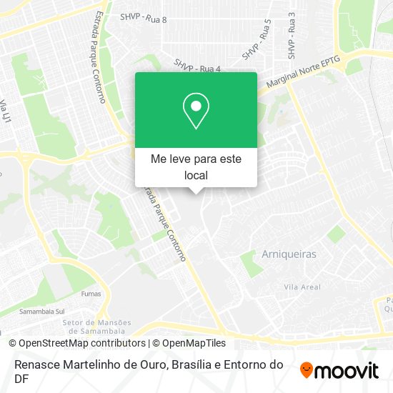 Renasce Martelinho de Ouro mapa
