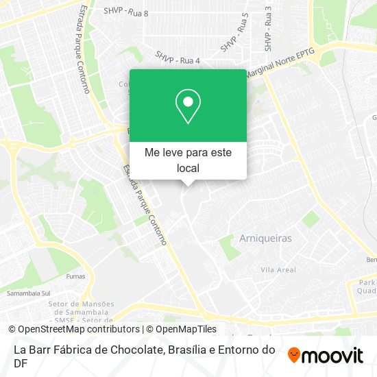 La Barr Fábrica de Chocolate mapa