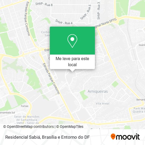 Residencial Sabiá mapa