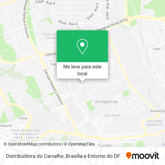 Distribuidora do Carvalho mapa