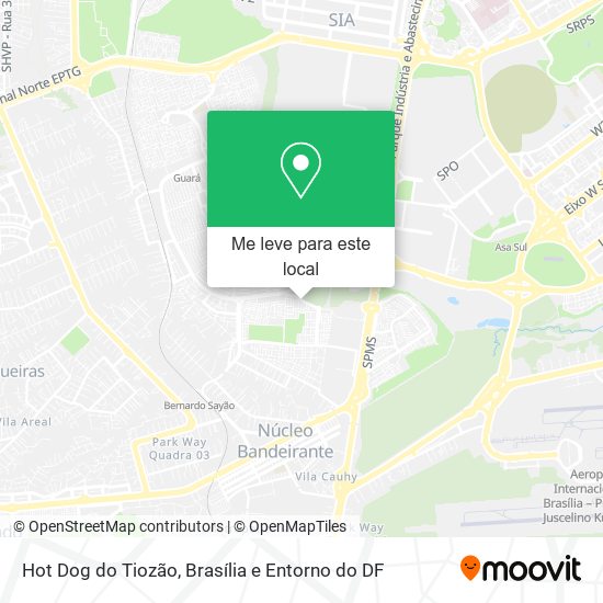 Hot Dog do Tiozão mapa