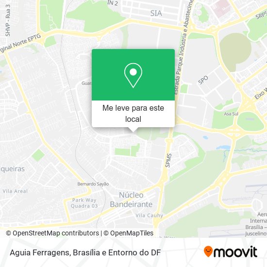 Aguia Ferragens mapa