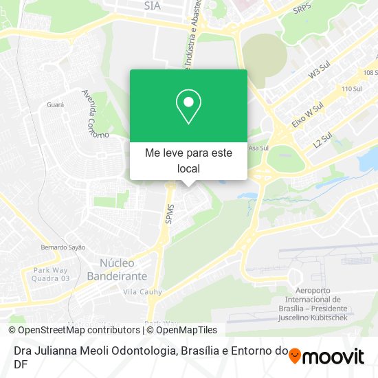 Dra Julianna Meoli Odontologia mapa