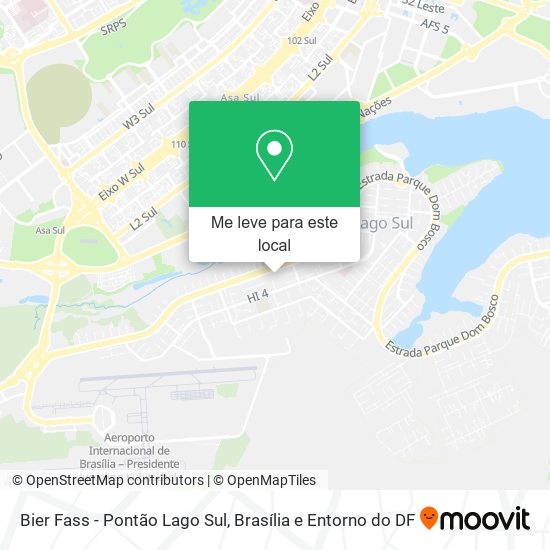Bier Fass - Pontão Lago Sul mapa