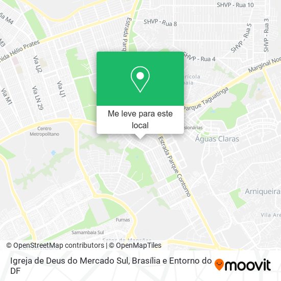 Igreja de Deus do Mercado Sul mapa