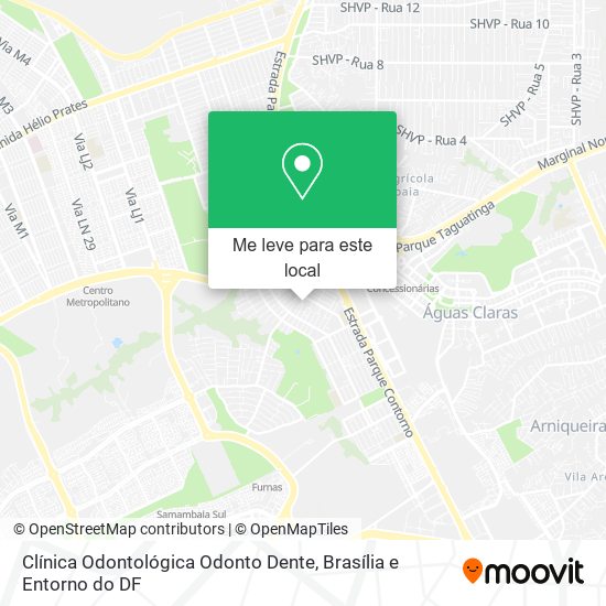 Clínica Odontológica Odonto Dente mapa