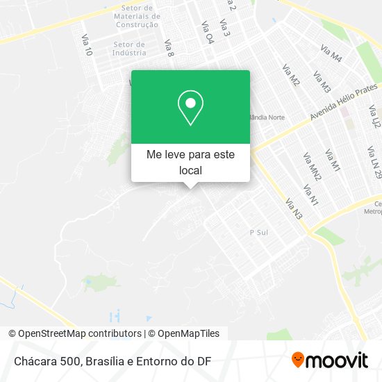 Chácara 500 mapa