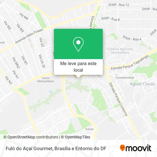 Fulô do Açaí Gourmet mapa