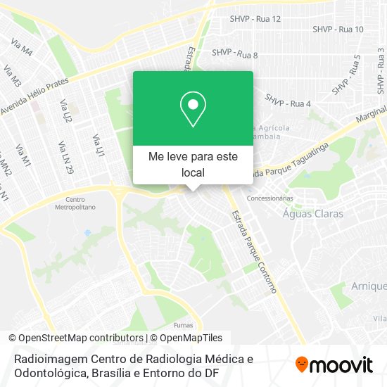 Radioimagem Centro de Radiologia Médica e Odontológica mapa