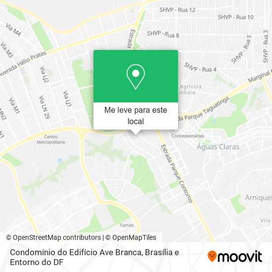 Condomínio do Edifício Ave Branca mapa