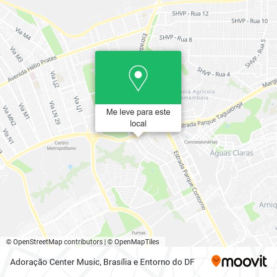 Adoração Center Music mapa