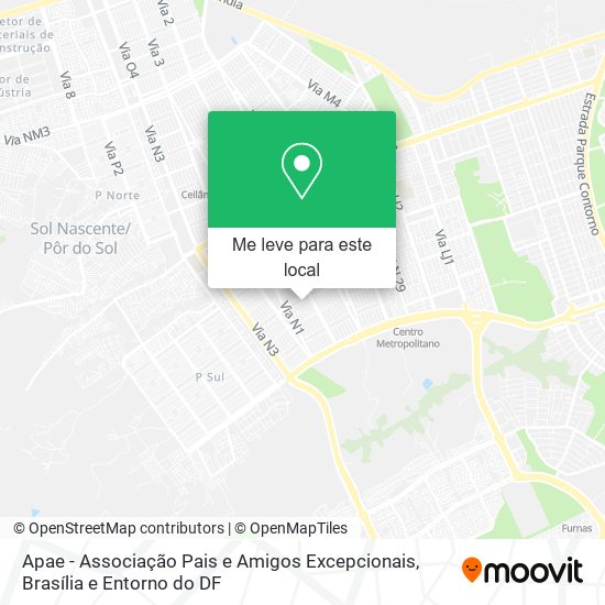 Apae - Associação Pais e Amigos Excepcionais mapa