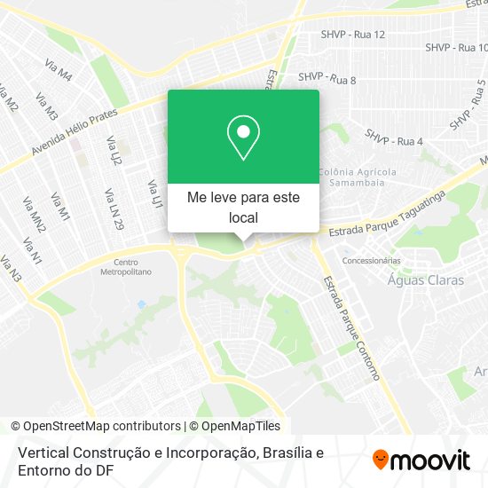 Vertical Construção e Incorporação mapa