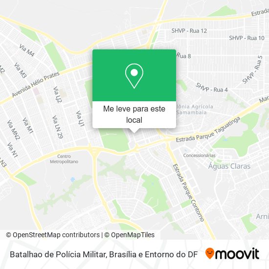 Batalhao de Polícia Militar mapa