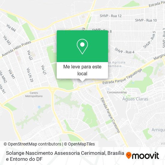 Solange Nascimento Assessoria Cerimonial mapa