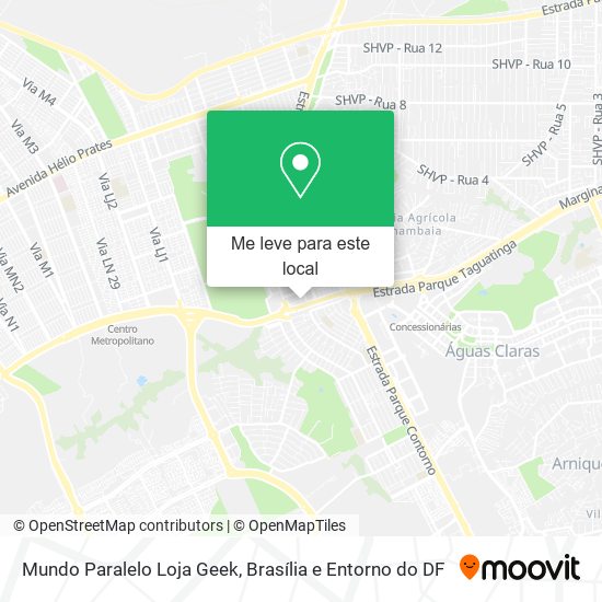 Mundo Paralelo Loja Geek mapa