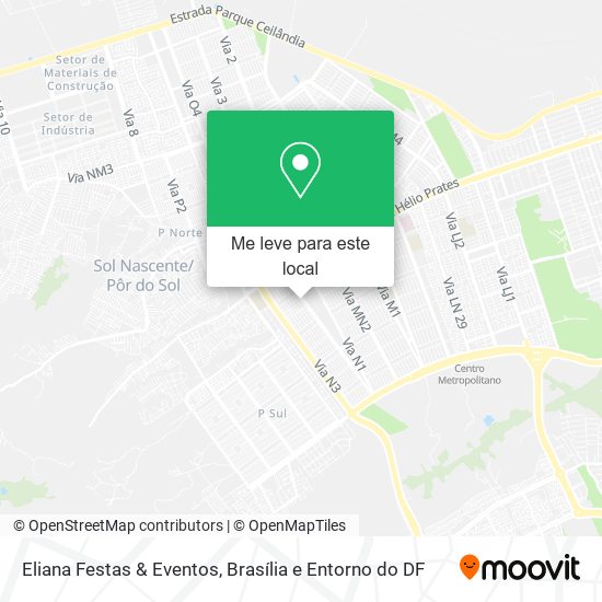 Eliana Festas & Eventos mapa