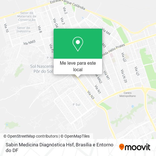 Sabin Medicina Diagnóstica Hsf mapa