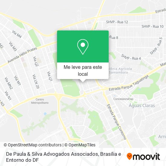 De Paula & Silva Advogados Associados mapa