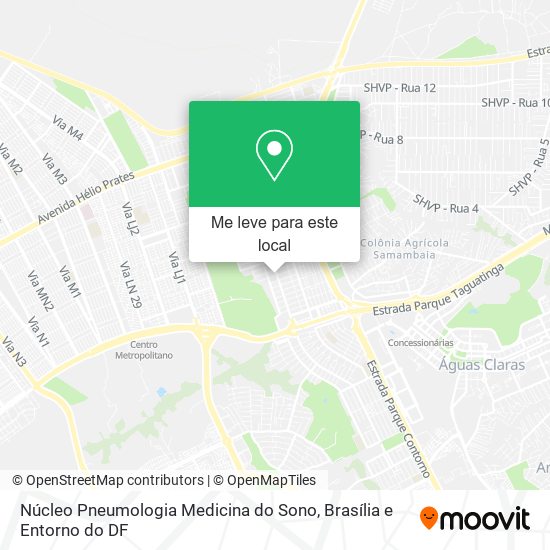 Núcleo Pneumologia Medicina do Sono mapa