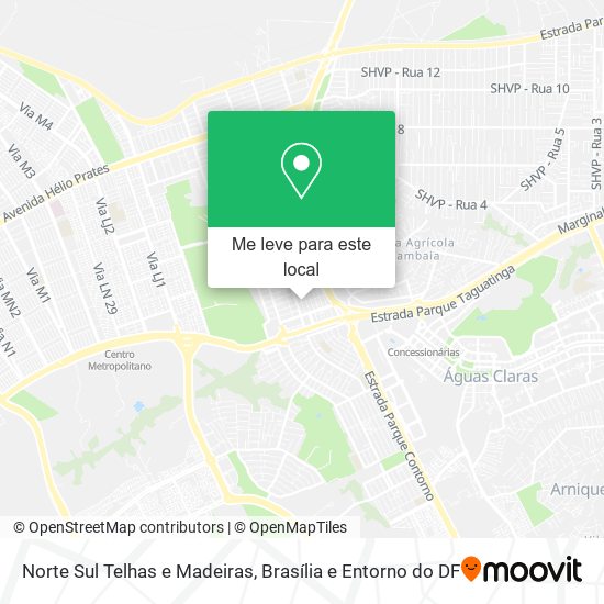 Norte Sul Telhas e Madeiras mapa