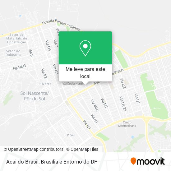 Acai do Brasil mapa
