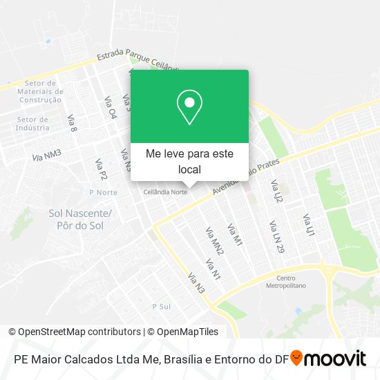 PE Maior Calcados Ltda Me mapa