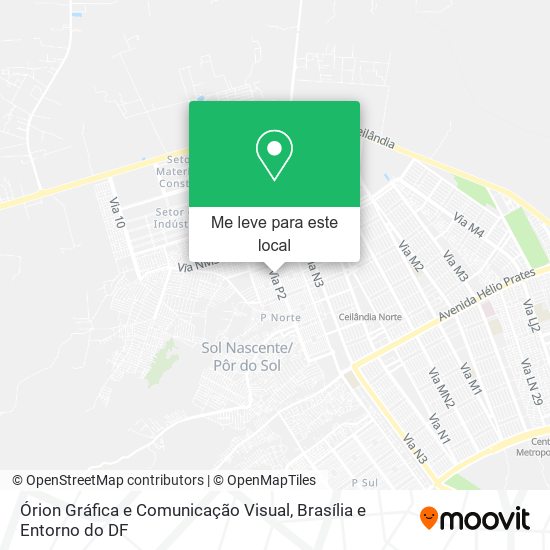 Órion Gráfica e Comunicação Visual mapa