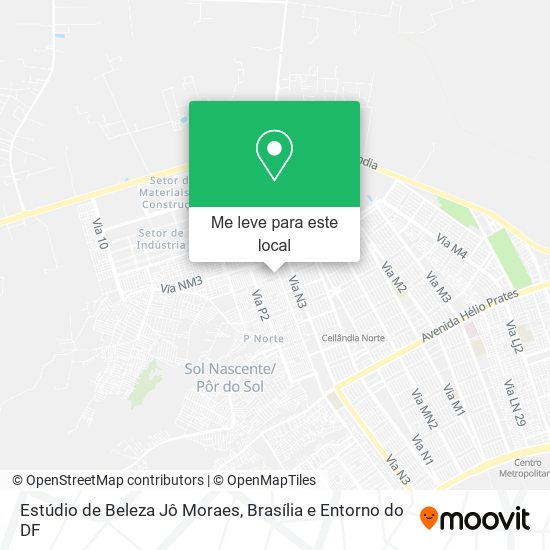 Estúdio de Beleza Jô Moraes mapa