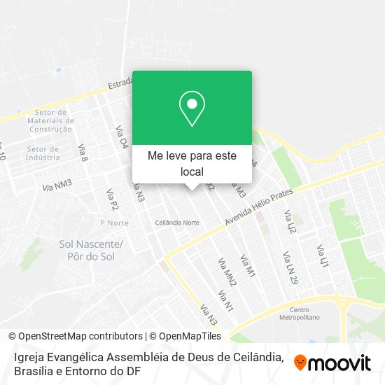 Igreja Evangélica Assembléia de Deus de Ceilândia mapa
